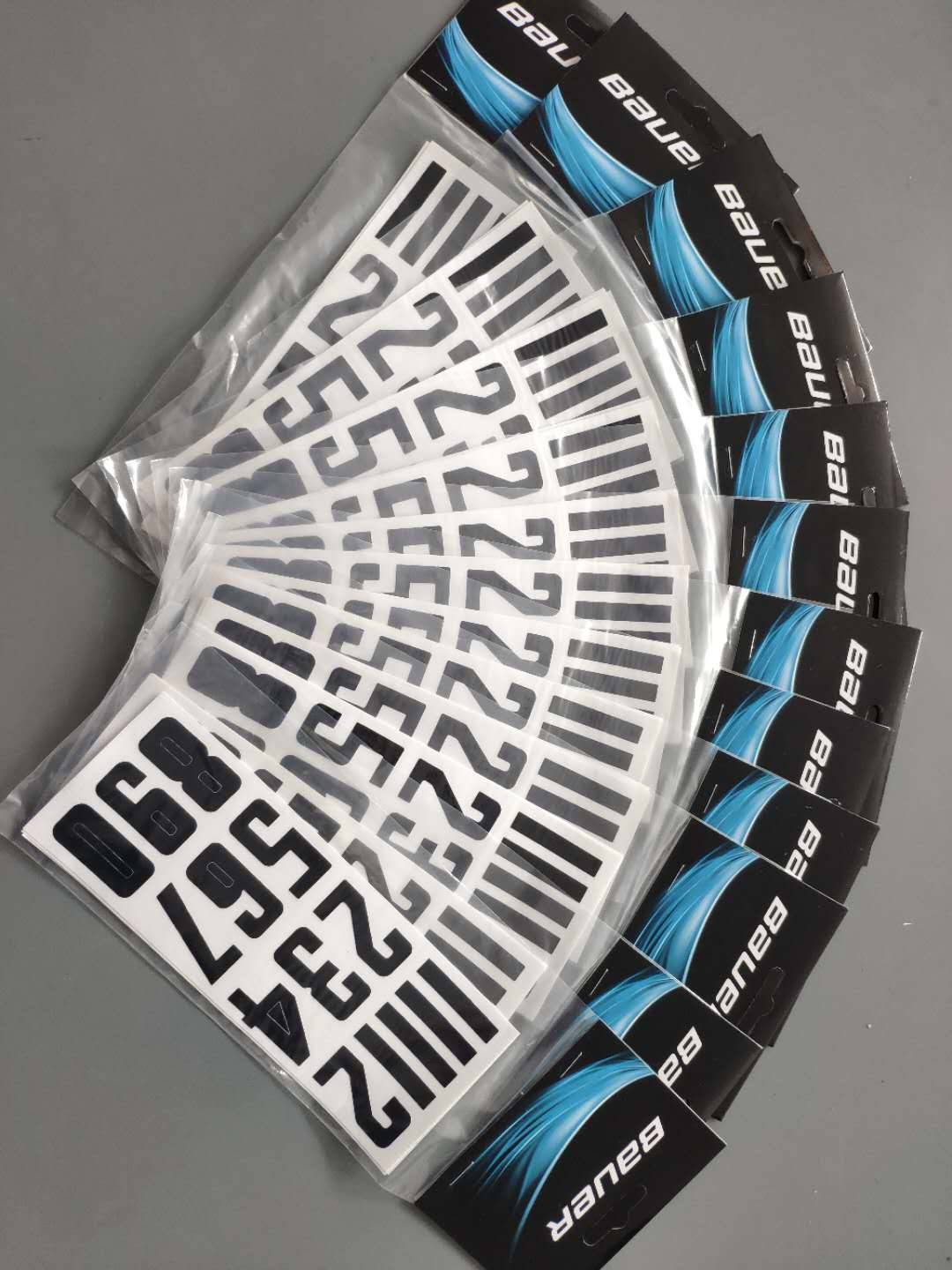 bauer/Ball Hockey's helmet sticker club sticker sticker sticker helmet large number digital sticker