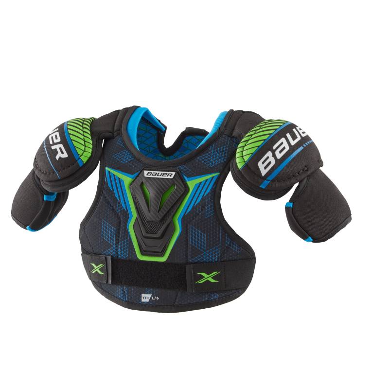 Bauer x beginner children's ice hockey equipment set protective utensils to protect the chest, elbow, legged gloves