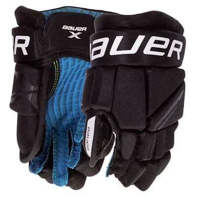 9 -inch black and white gloves