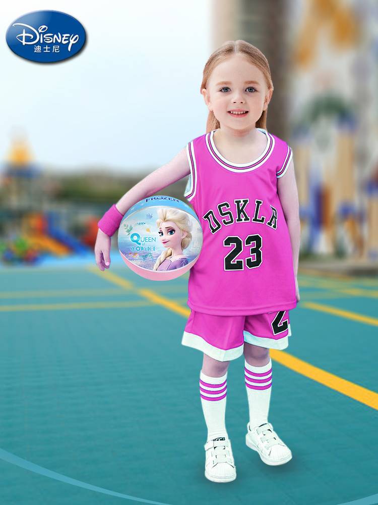 Disney Basketball Kindergarten Specialized in Primary School No. 5 Training Pumpkin Girl Ball No. 4 Blueball