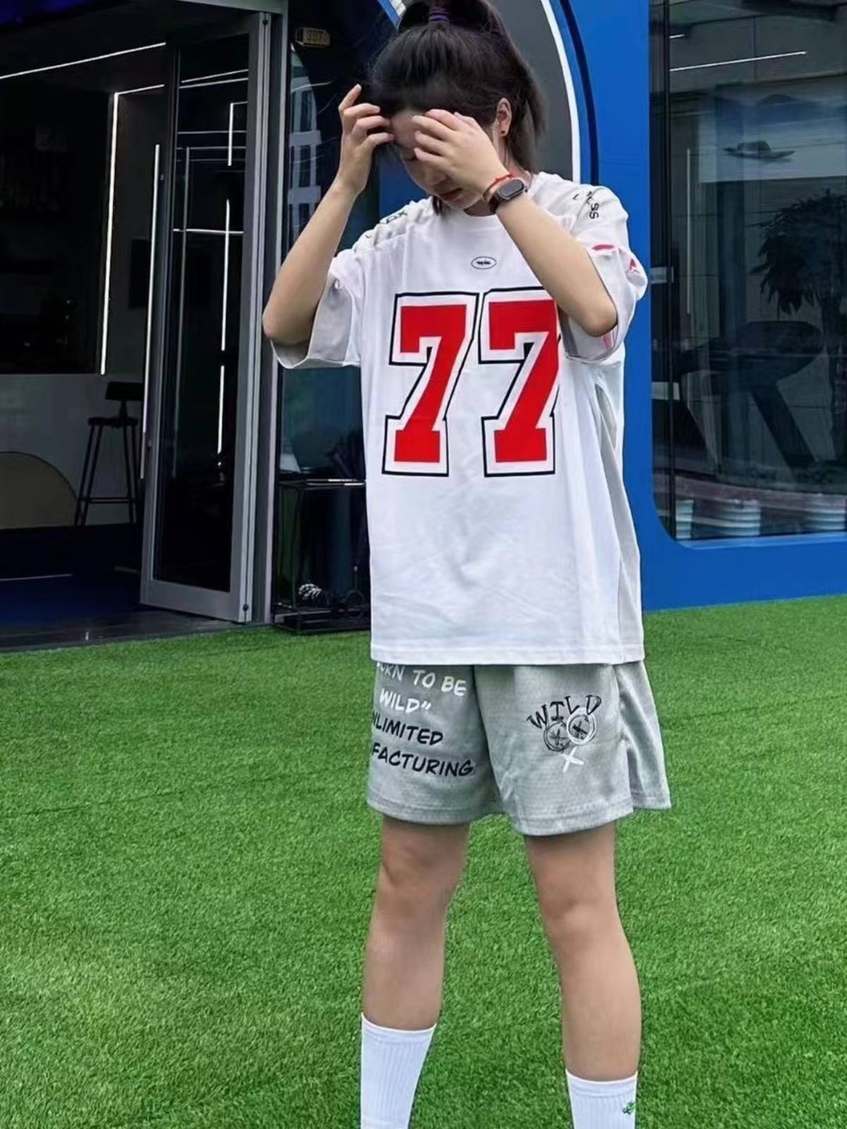European and American style ice hockey short -sleeved T -shirt men's retro sports high street casual rugby uniform basketball hip -hop jersey shirt