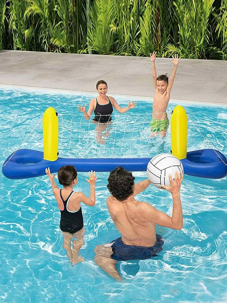 Swimming pool inflatable children's water floating toy basketball volleyball goal props water ball sport adult training tuition