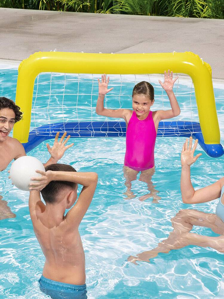 Swimming pool inflatable children's water floating toy basketball volleyball goal props water ball sport adult training tuition