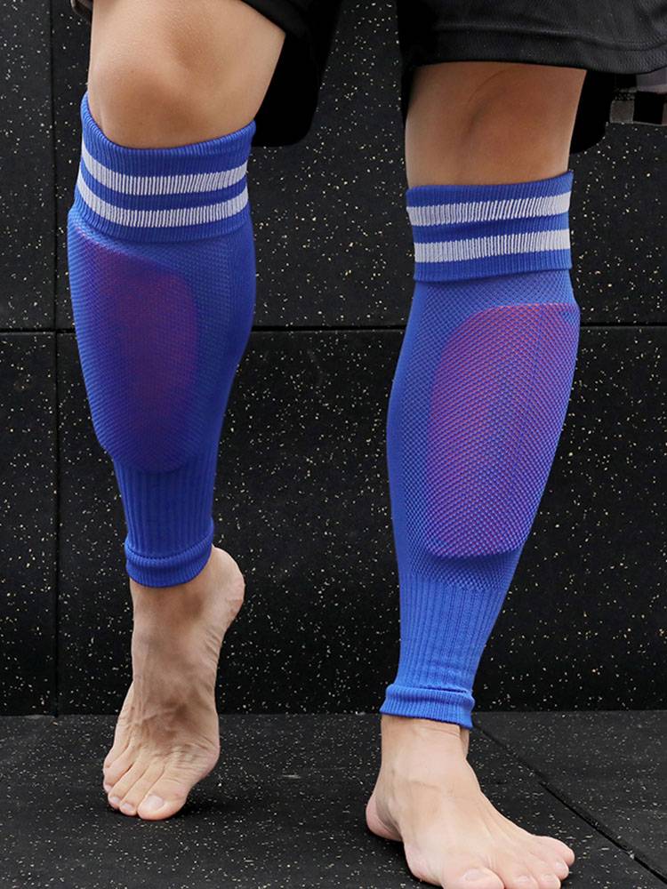 Children's long -knee football socks set male adult sports calf plate, pumping knee socks, can be folded