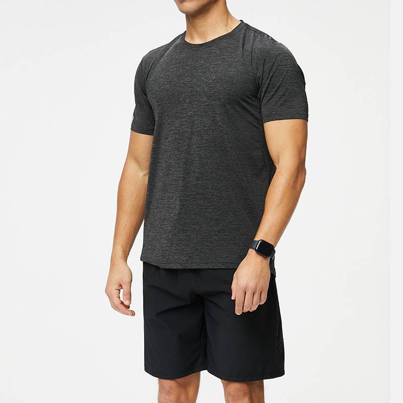 T -shirt men's sports speed dry clothes summer thin loose casual top female running service basketball ice silk training short sleeves