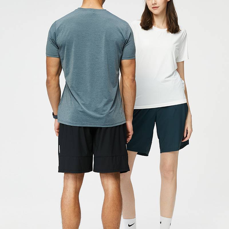 T -shirt men's sports speed dry clothes summer thin loose casual top female running service basketball ice silk training short sleeves