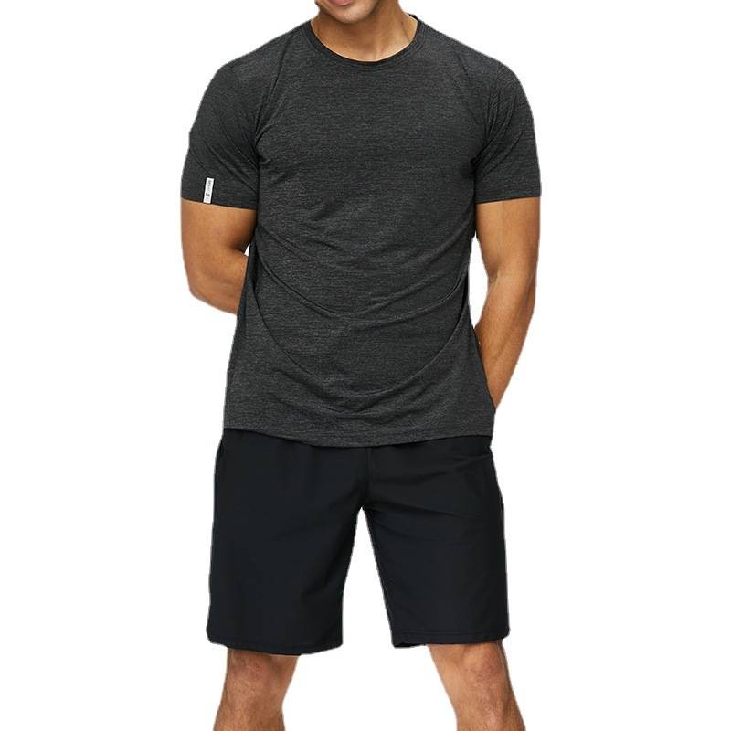 T -shirt men's sports speed dry clothes summer thin loose casual top female running service basketball ice silk training short sleeves