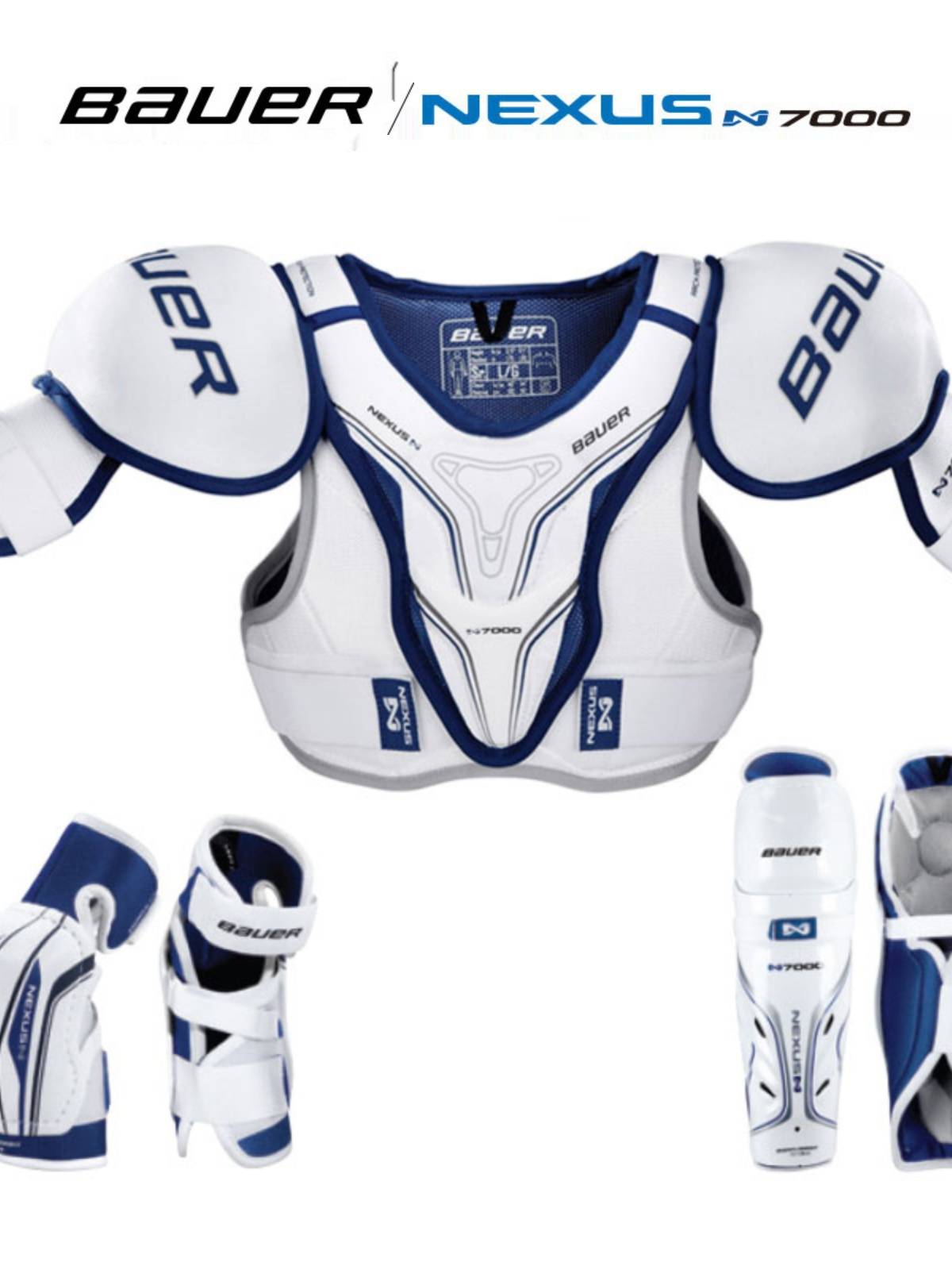 Bauer/Ball NEXUS N7000 ice hockey equipment N9000 protective gear adult skating 1N chest protection leg elbow and elbow