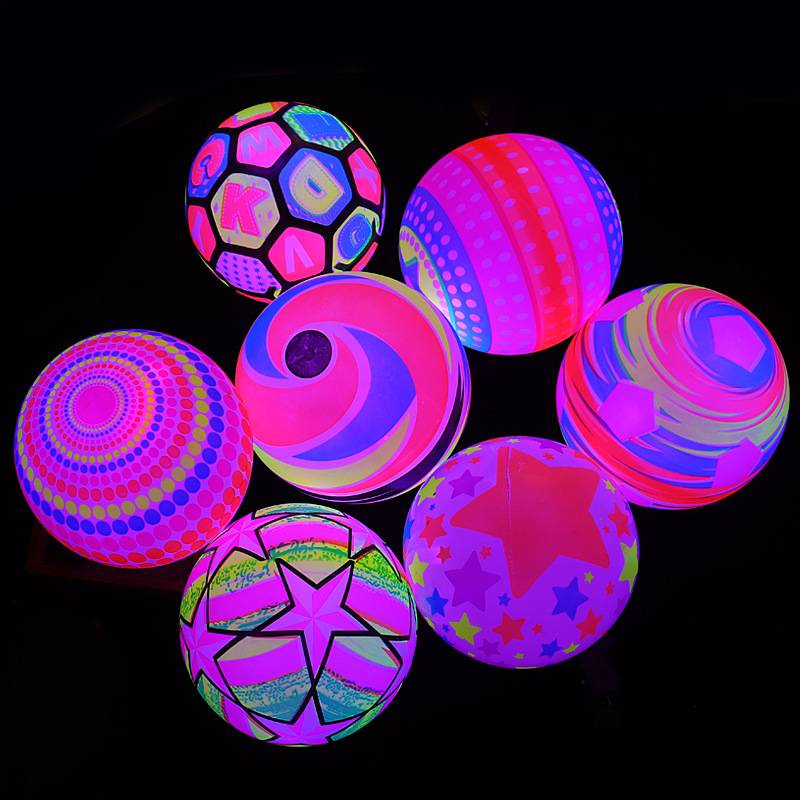 Glowing Skin Skillless Net Red Field Stall Fitness Ball Flash Basketball Male and Children Shooting Ball Flequatant Toys