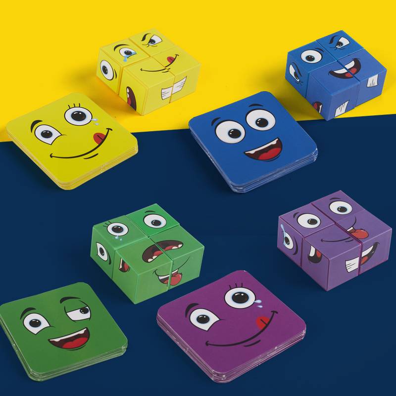 [2 % parent selection] 1 piece set of random color of the face block