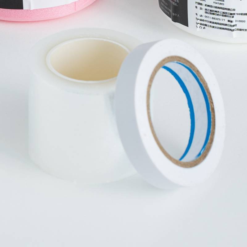 Transparent bottoming film+sealing glue white