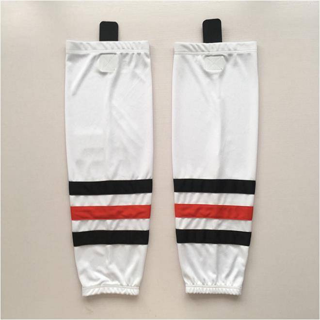 Full polyester ice hockey leggings socks set children youth adult protection gear training ice hockey socks hockey balls and socks