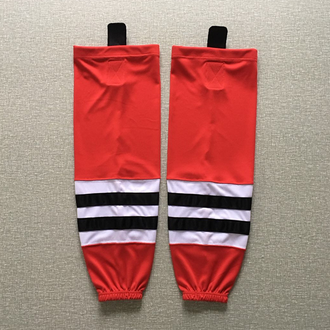 Full polyester ice hockey leggings socks set children youth adult protection gear training ice hockey socks hockey balls and socks
