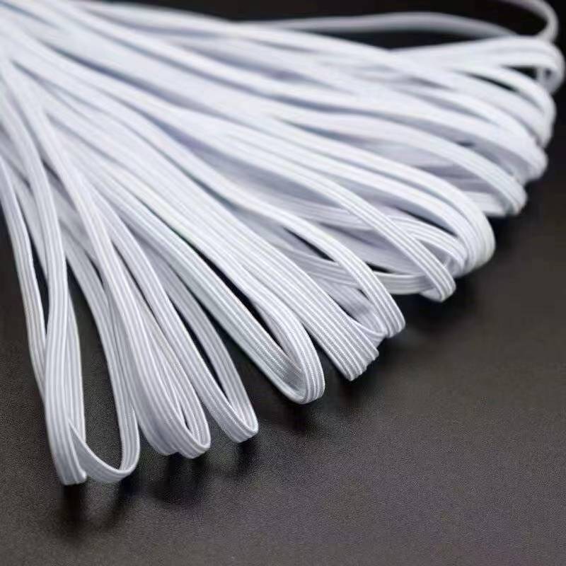 White high elastic pine band rubber band pants waist rubber elastic rope elastic bandate bandate wide flat, durable and loose band