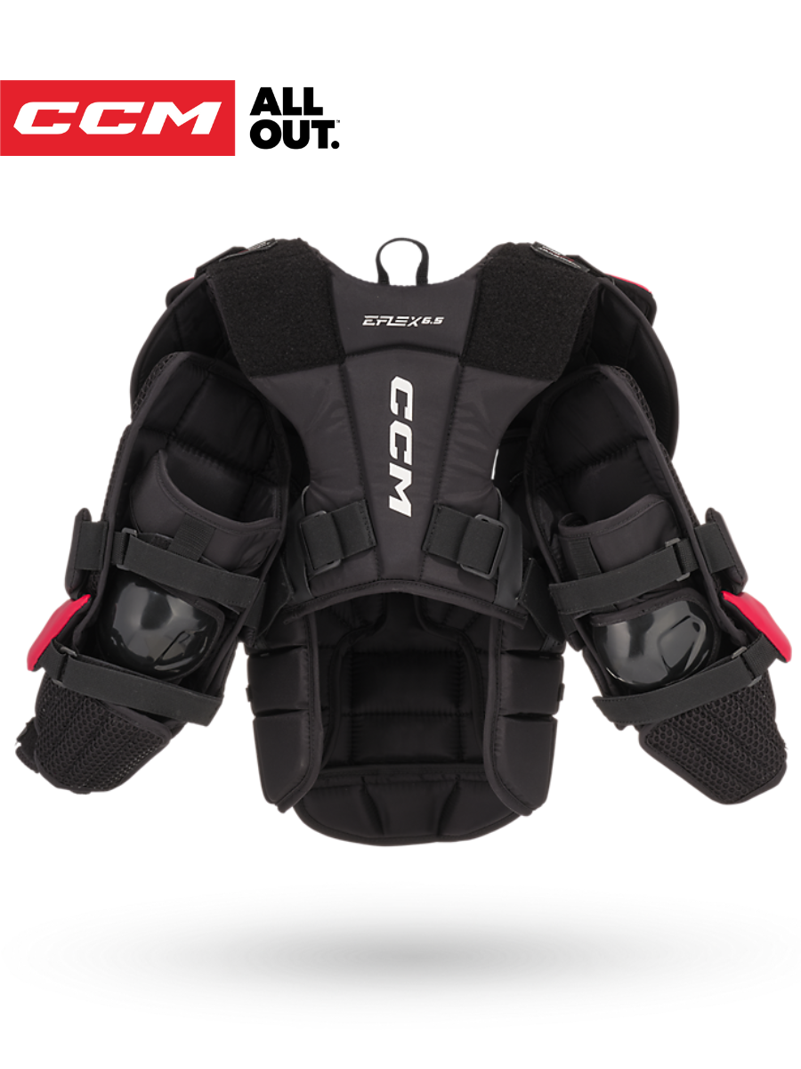 The new CCM EFLEX 6.5 Ice Hockey goalkeeper protects the chest to protect the youth ice hockey goalkeeper competition professional