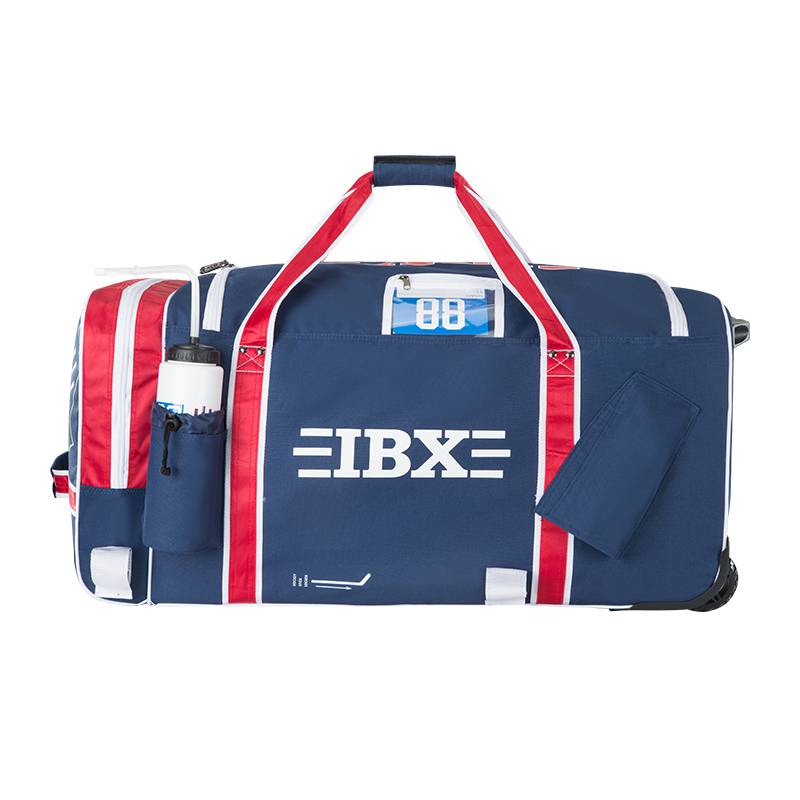 The new ice hockey protective bag IBX 730 ice hockey equipment bag children's adult tie rod belt wheel can stand up dragging ice hockey bag