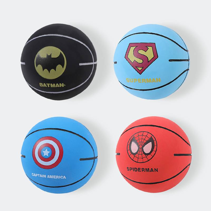 Vental decompression rubber elastic ball without inflatable 6 cm small high -elastic children's small basketball shooting football