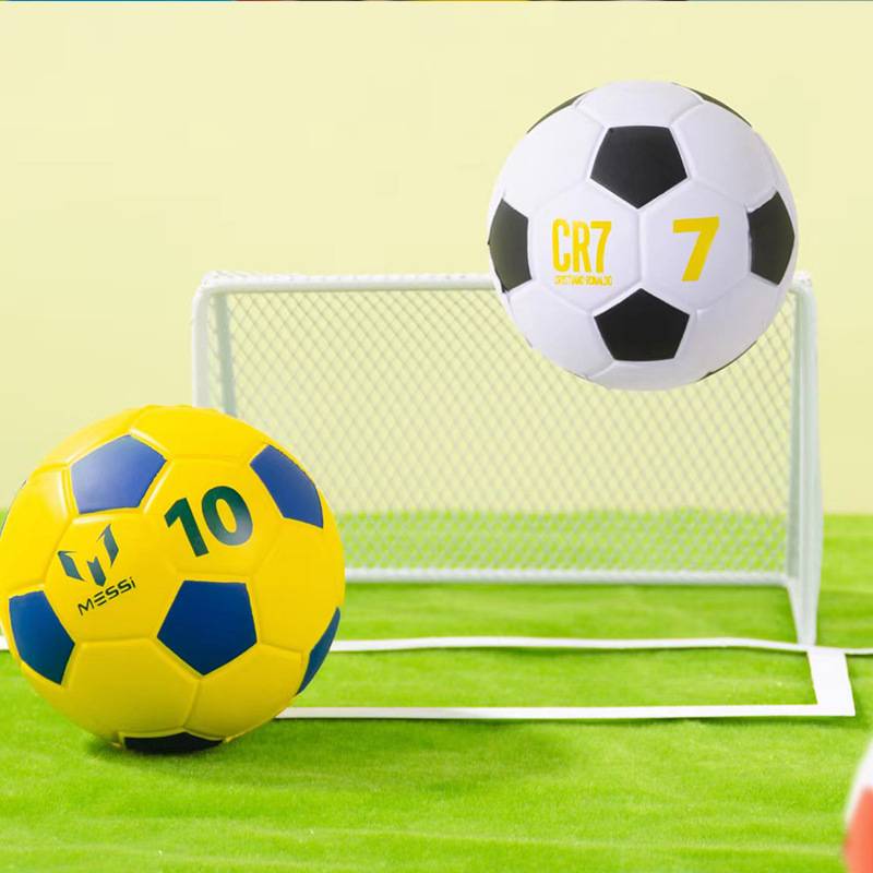 10cm solid bouncing jumper large ball elastic racket PU sponge hair bubble children's toys 10 cm 10 cm