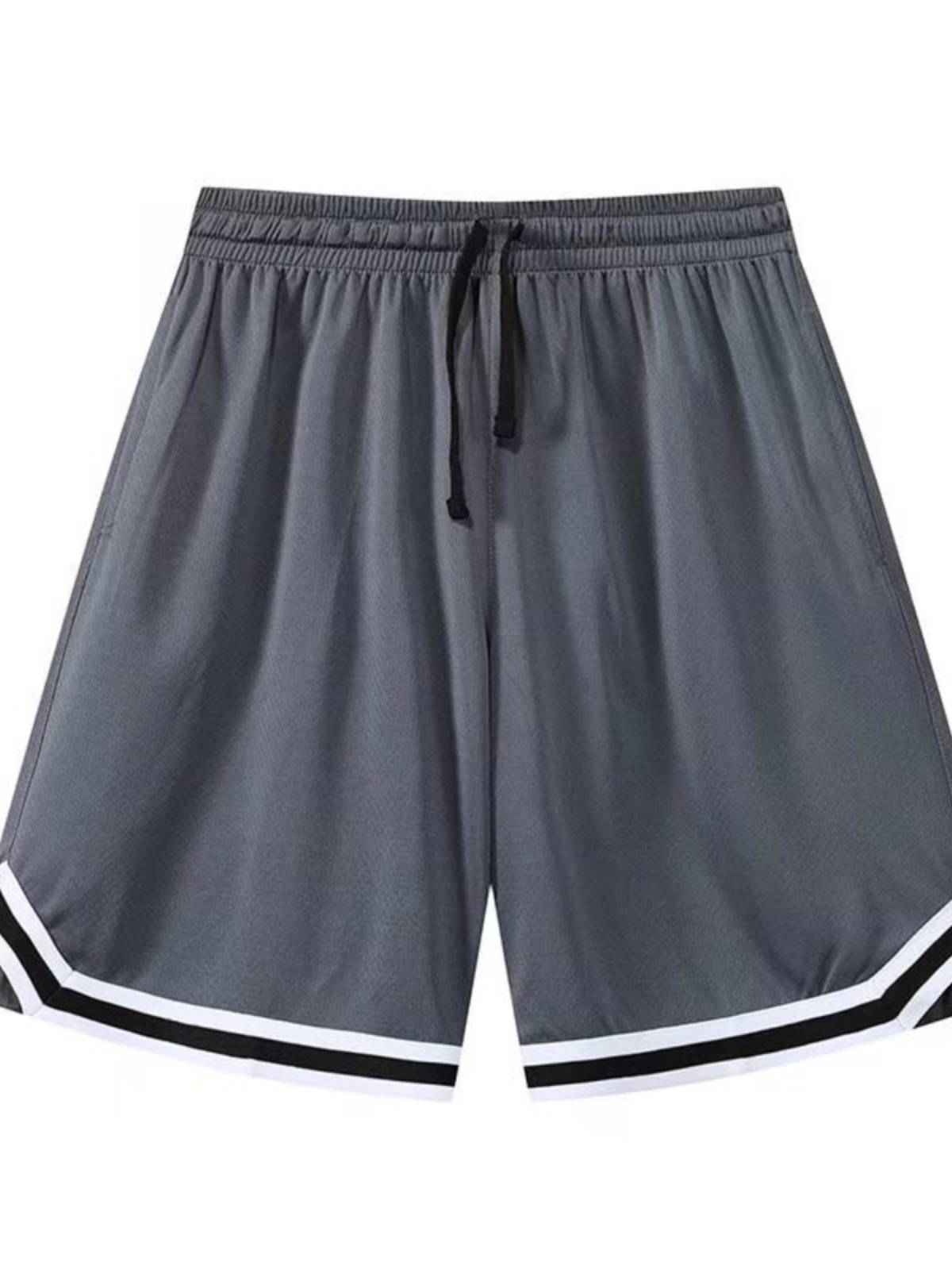 Basketball shorts Men's loose summer tide boys, boys fast -drying American men's ice silk casual pants pants pants
