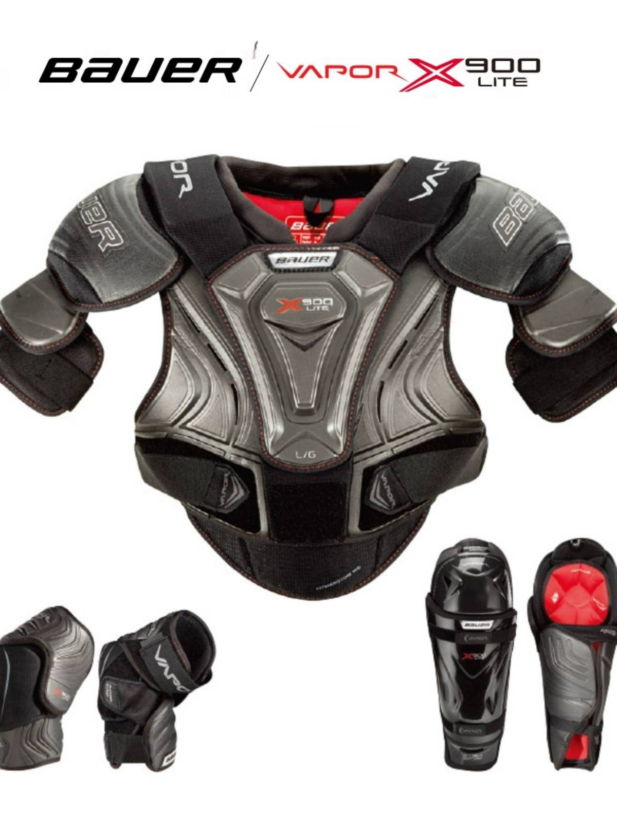 BAUER/Ball X700 Ice Hockey Protective 1xlite chest protection legs and elbow protection X900Lite hockey equipment