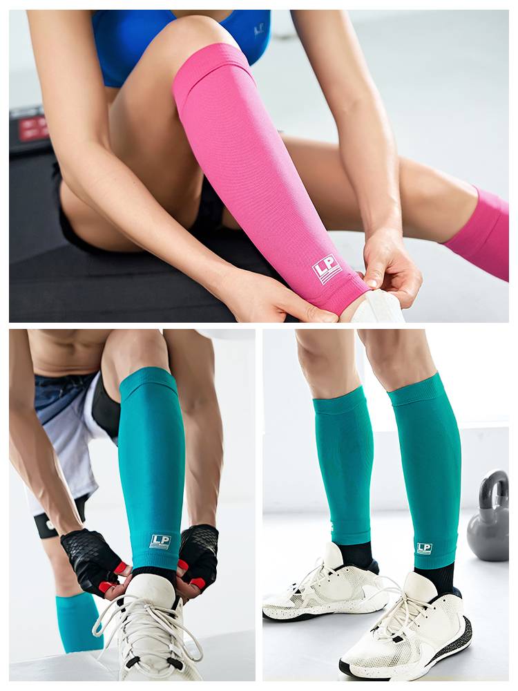 LP elastic compressing Legs Skill Marathon Marathon running basketball buffer and shock reduction reflective sports leg sleeve