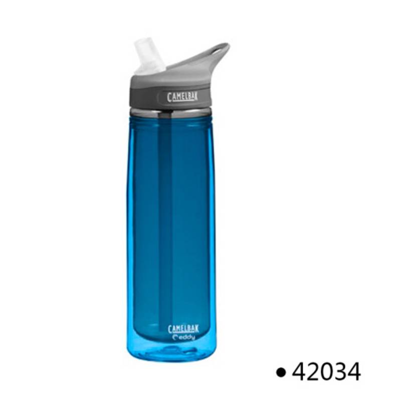 Double -layer plastic water cup ice sea blue