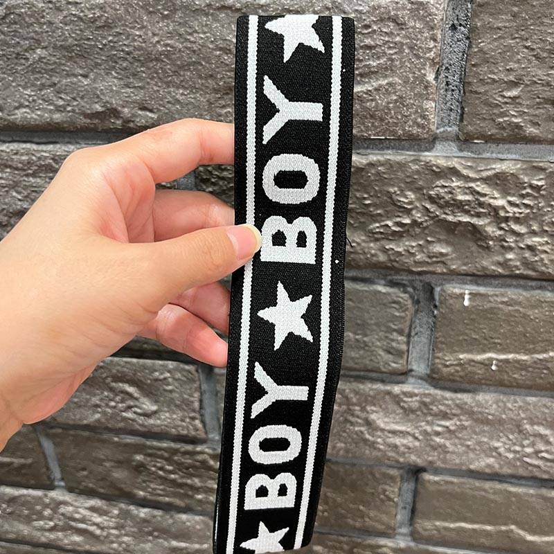 Children's trendy brand hip -hop hip -hop hair band performance catwalk sports hair band blue ball badminton head belt school accessories