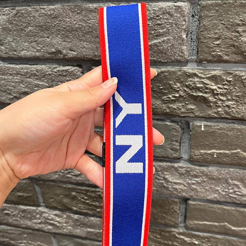 N blue y hair band
