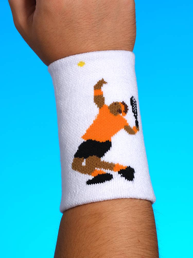 [Jay Chou's same model] Original Kissmyace Nadal cotton orange fitness tennis equipment wrist -equipped with wrist protective sweat absorption
