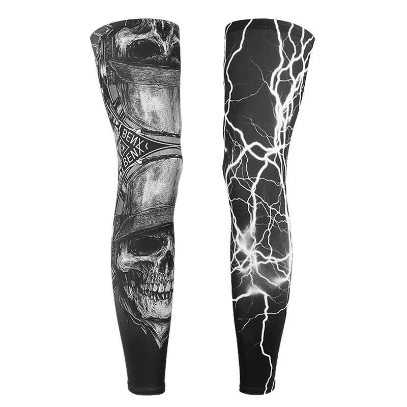 Summer ice silk legs cover men and women sunscreen UV extension fishing riding sports legs cuff outdoor basketball foot sleeve