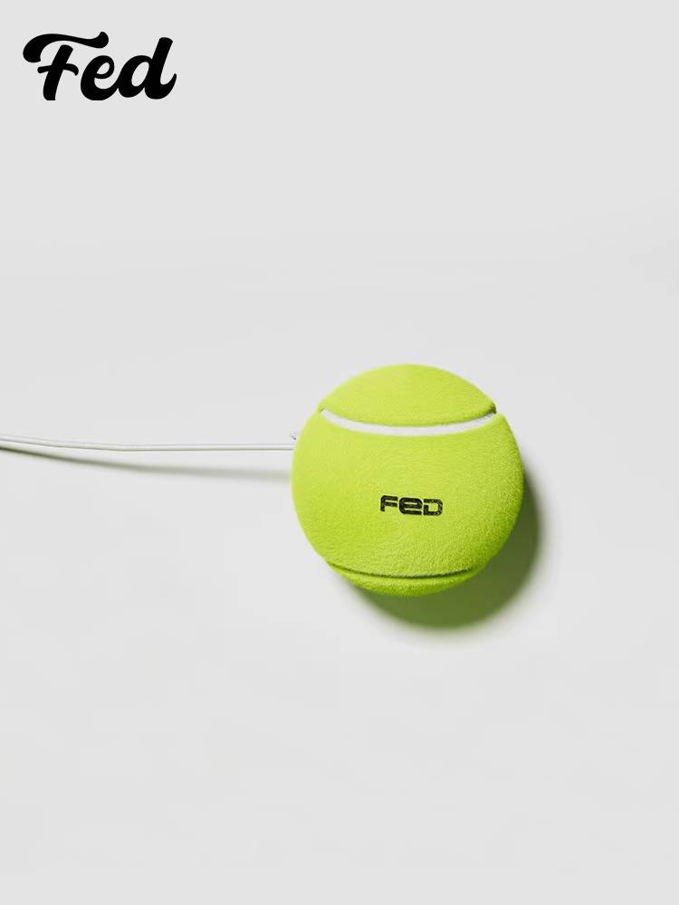 Tennis with rope training device single playback professional fixed high -elastic band line practice ball base game