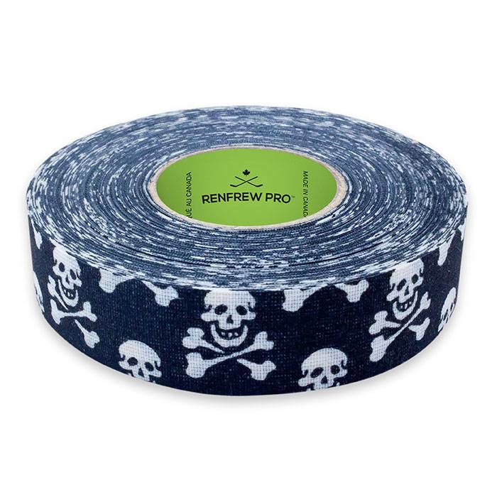 Bena's head black and white skull tape