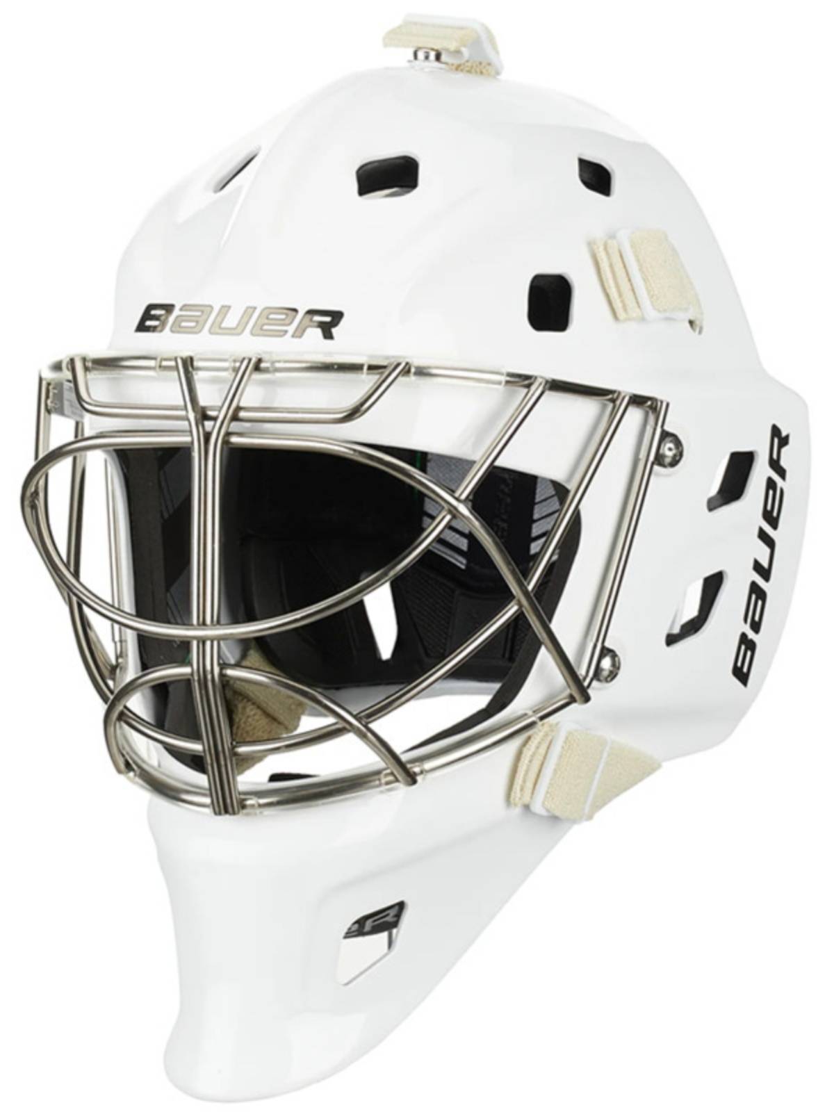 Bauer Baoer ice hockey goalkeeper helmet NME One youth adult goalkeeper competition class cat eyelid helmet