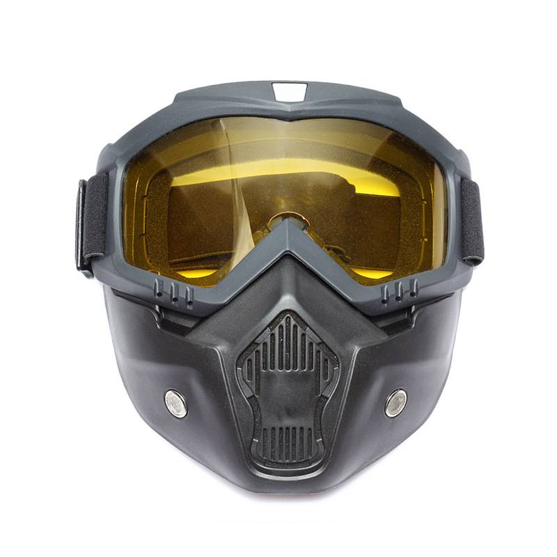 Tactical mask guard face cover full face anti -impact mirror mirror outdoor anti -mirror riding Harley glasses mask