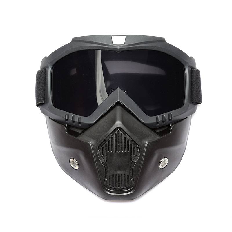 Tactical mask guard face cover full face anti -impact mirror mirror outdoor anti -mirror riding Harley glasses mask