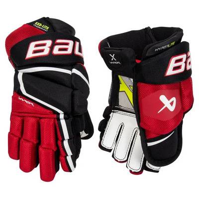 Hyperlite10 inch black and red gloves
