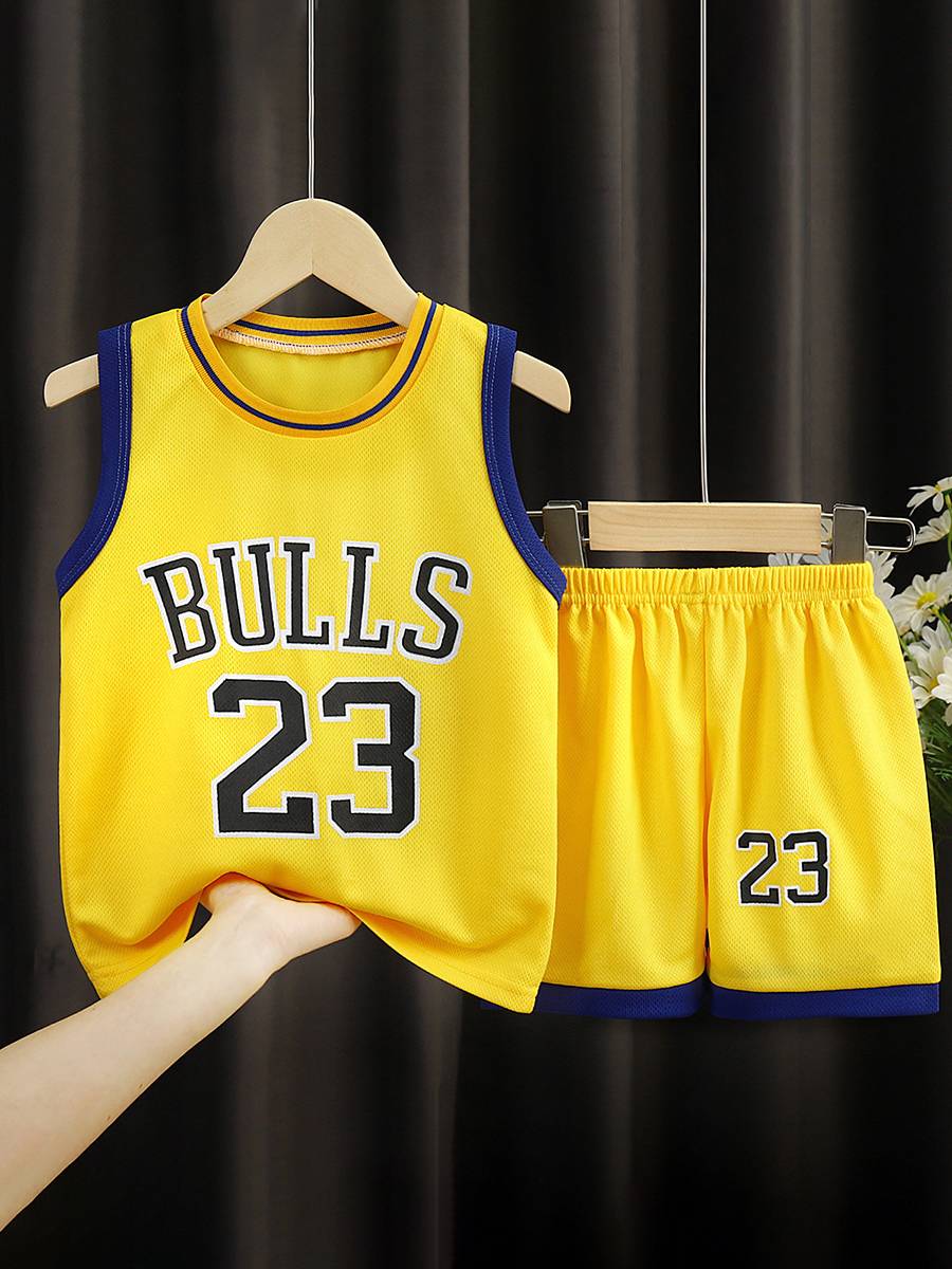 Men and girl vest set Summer basketball network eye speed dry clothing ice silk shorts two -piece sports training performance service