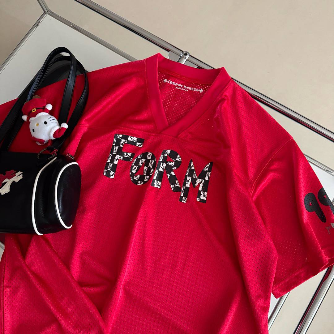 24SS spring and summer new models vine Sanskrit printed eye leisure sports V -neck ice uniform