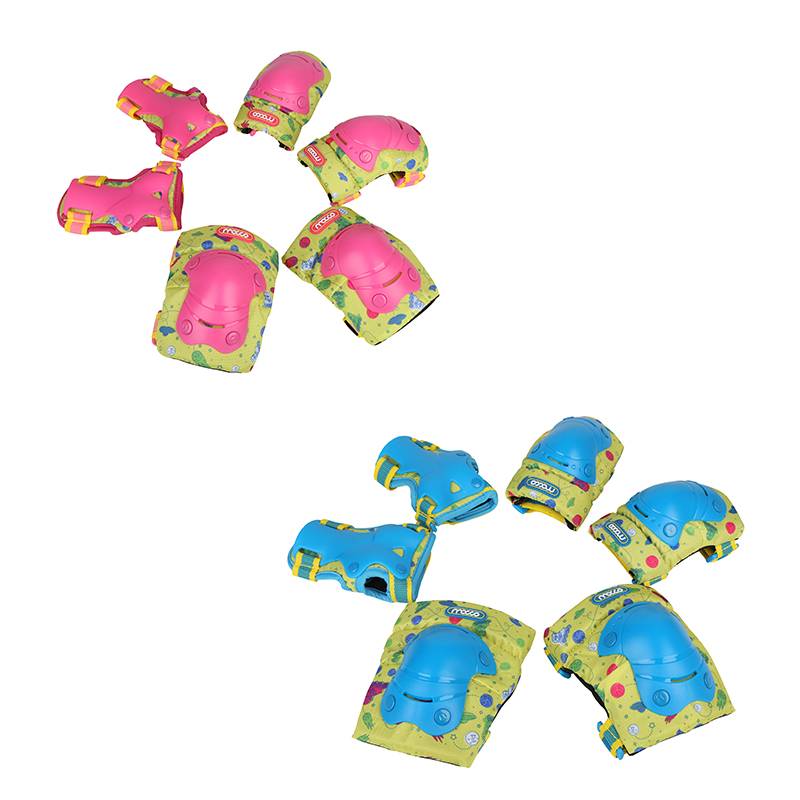 Mi -high k8 pink blue child wheel skateboard skateboard safety boys and girls professional breathable protective gear set