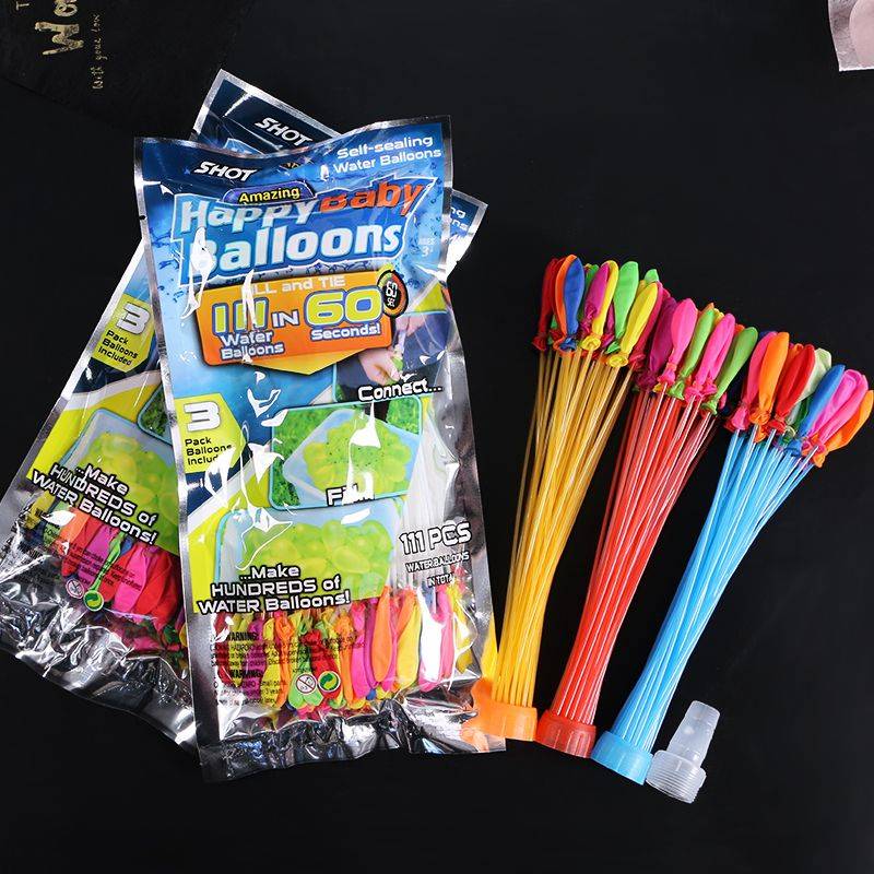 Fighting Water Battle Water Balloon Children's Toys Water Pills Flowing Water Balloon Supplement Pack Auto Tie Douyin Same
