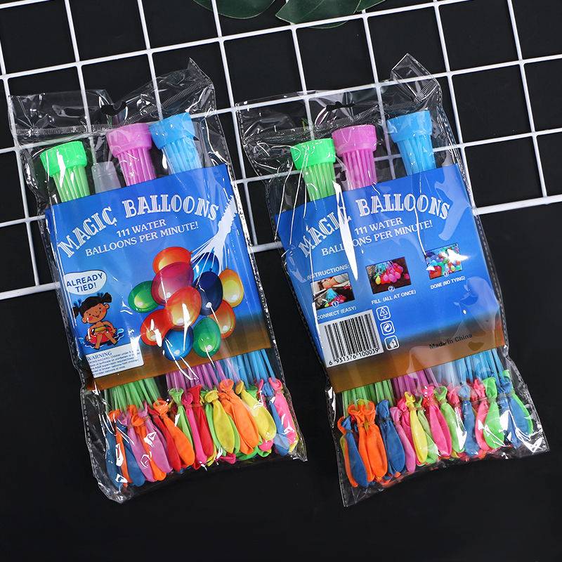 Fighting Water Battle Water Balloon Children's Toys Water Pills Flowing Water Balloon Supplement Pack Auto Tie Douyin Same