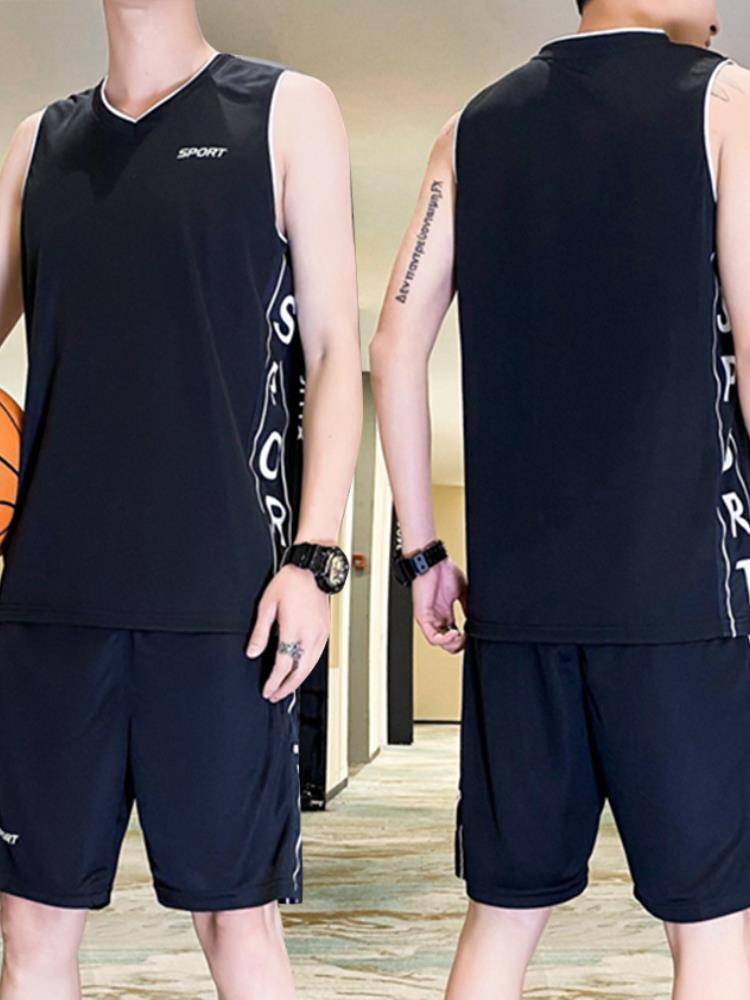 Genuine Jordan jersey basketball male summer ice silk fast dry sleeveless T -shirt uniform running sports fitness morning run basket