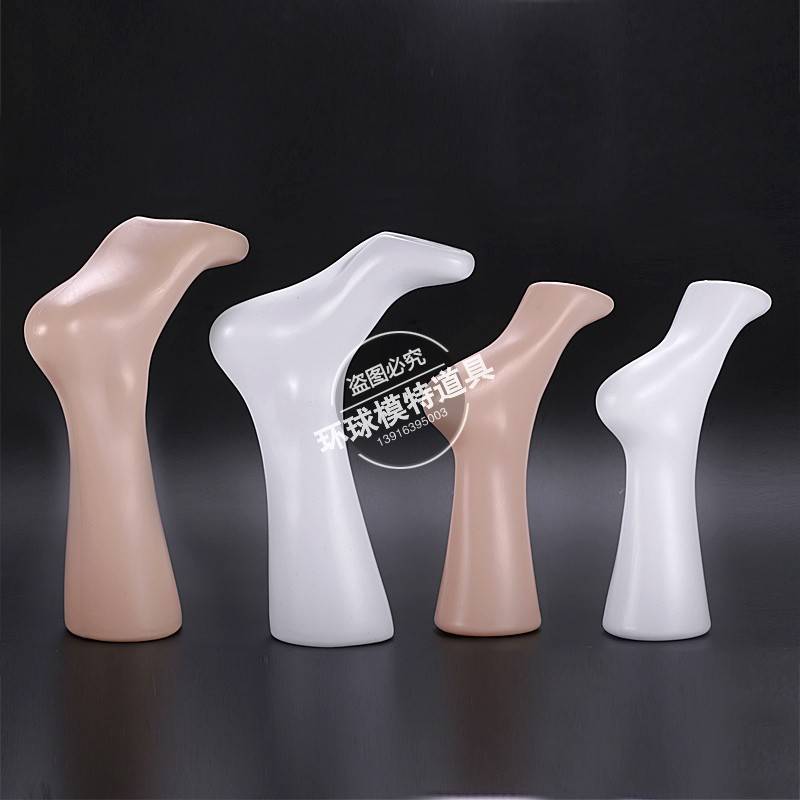 Inverted foot mold white sock model leg model socks props, men and women inverted sock sock sock models, men and women feet mold