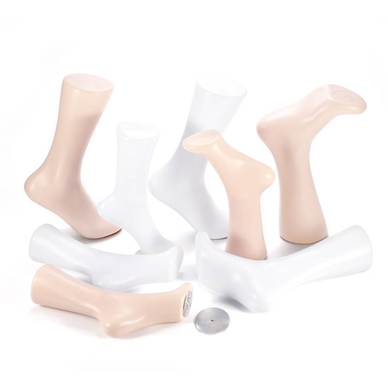 Inverted foot mold white sock model leg model socks props, men and women inverted sock sock sock models, men and women feet mold