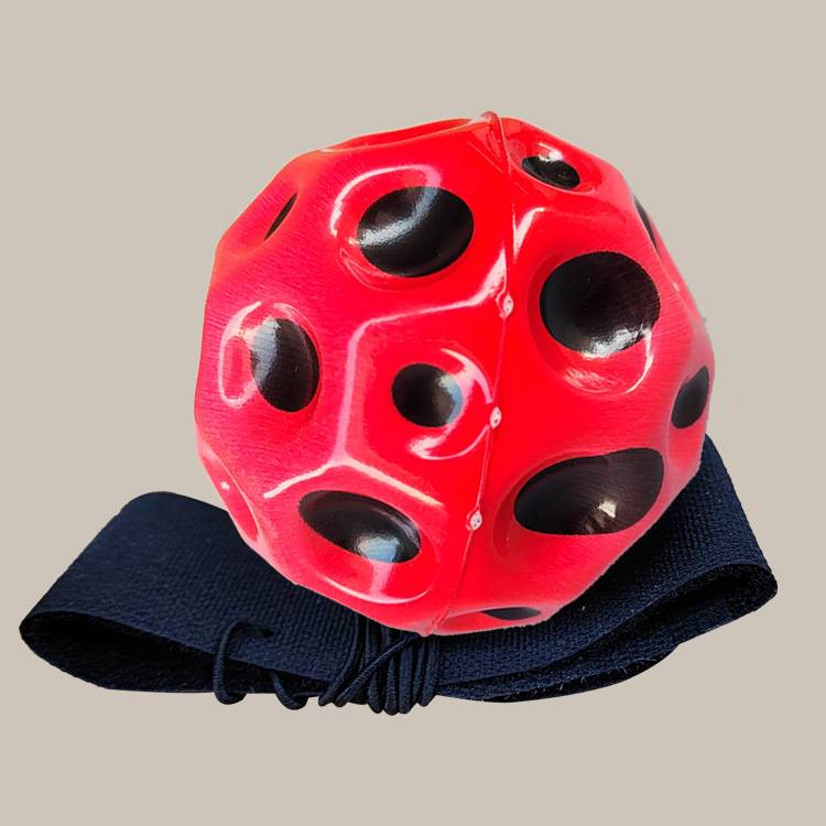 6 cm red wrist elastic ball