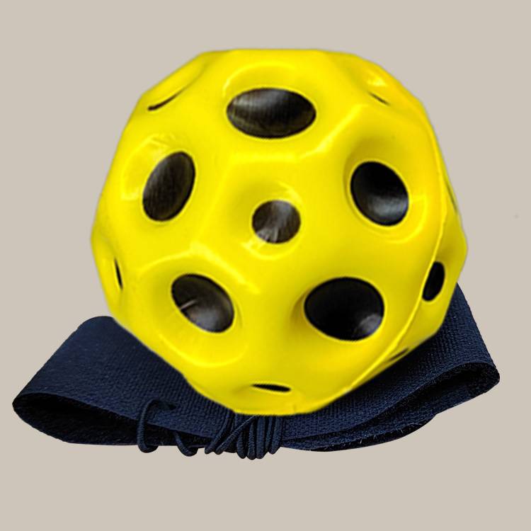 6 cm yellow wrist elastic ball