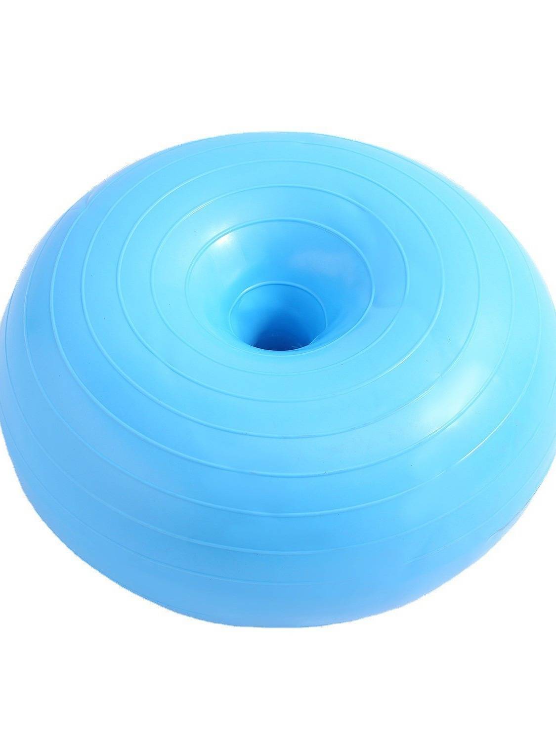 Plastic donut yoga ball thickened apple ball yoga hemisphere inflatable sports balance yoga ball family