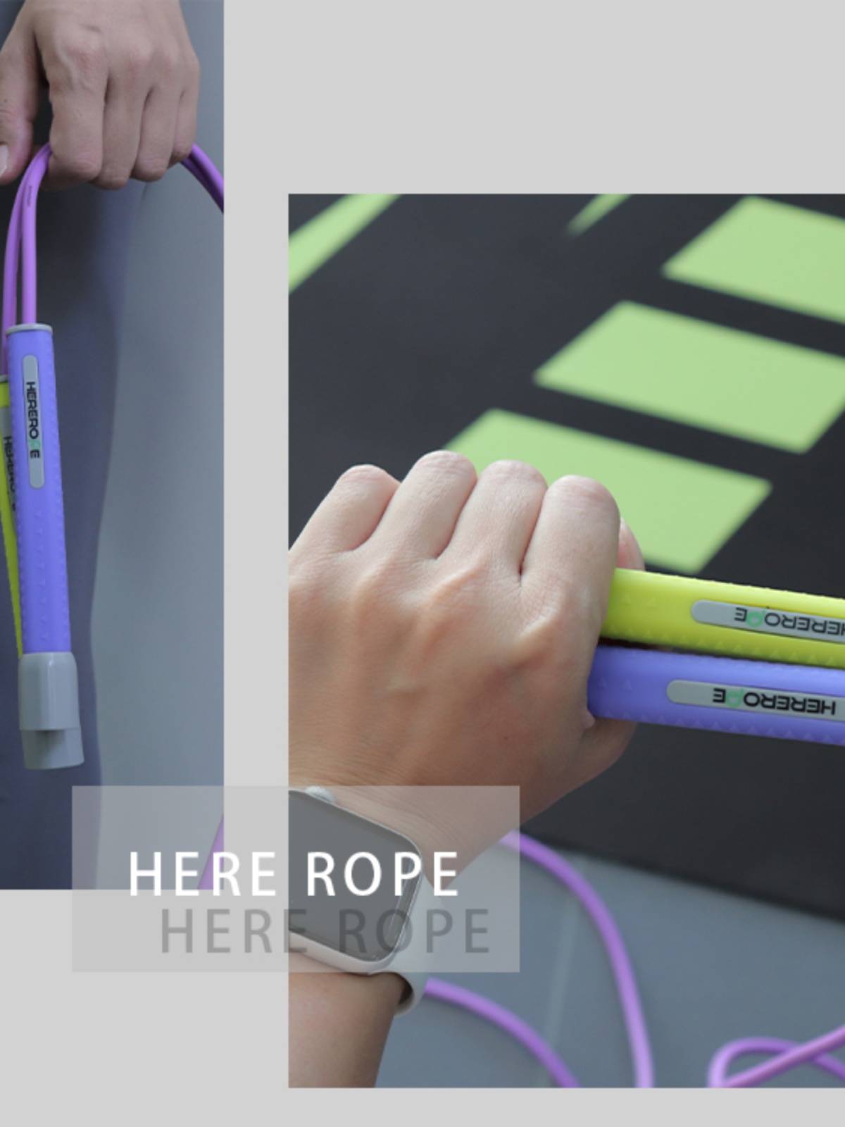 HerroPe P50 5mm cricket handle boxing rope skipping silicone handle speed skipping rope jump