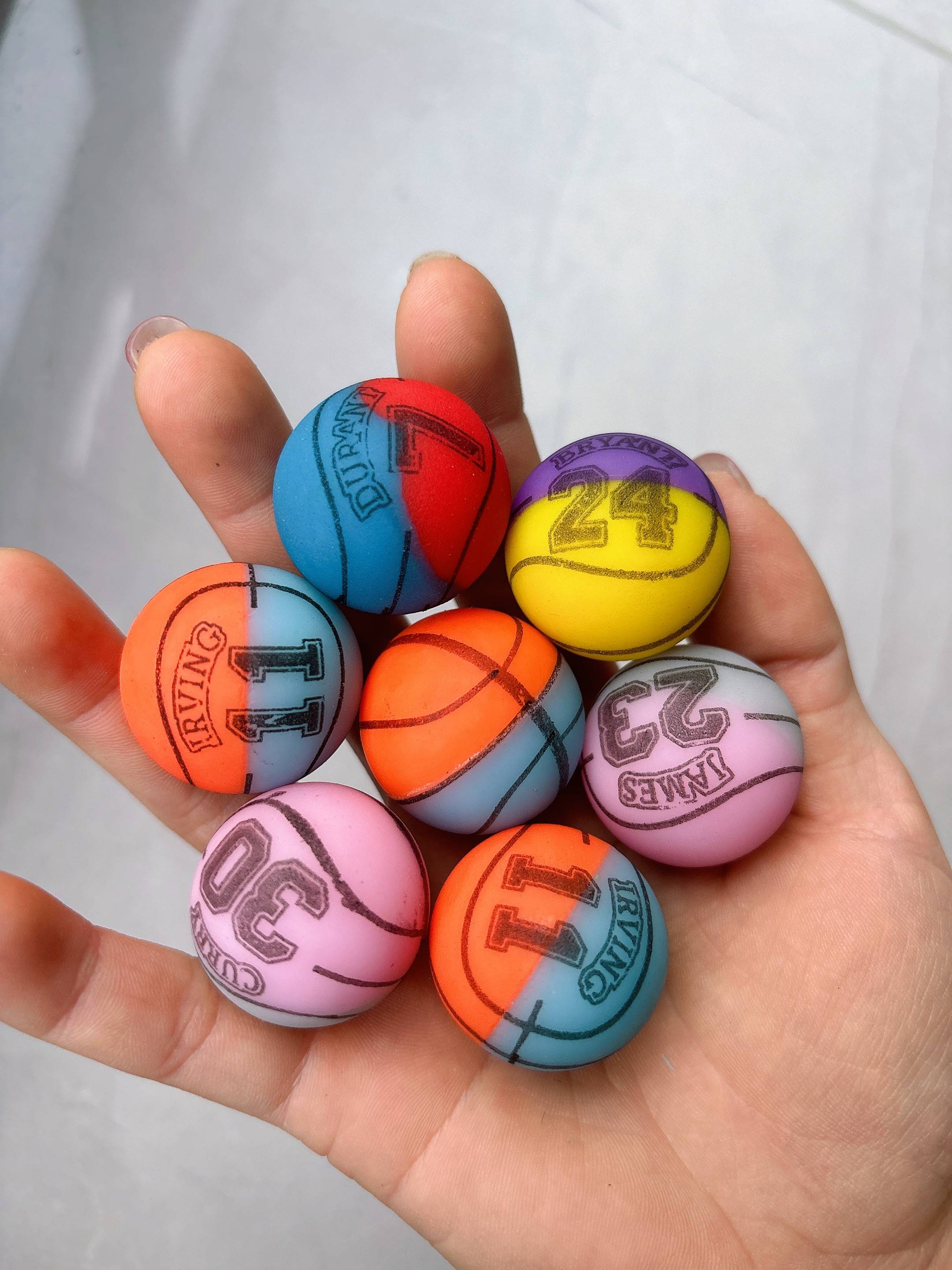 10 basketball digital balls 32 (diameter 3㎝)