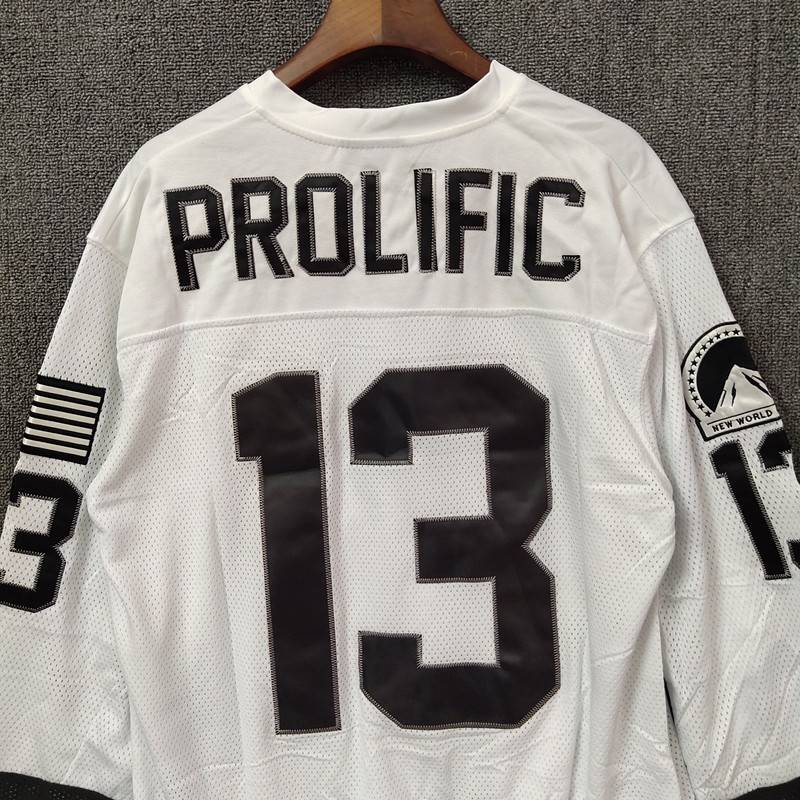 Harajuku street hip -hop ice hockey clothing hiphop loose jersey long long -sleeved T -shirt sports ball uniform men's same paragraph
